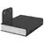 Lebdeća polica s policom Zidne 8 pcs Crna 6 x 10,8 x 6,6 cm