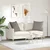 Jastučići za sofu 2 pcs Sivo-smeđa 80 x 80 cm tkanina