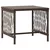 Ležaljka 3 pcs Smeđa i krem bijela 200 x 55 x 92 cm poliratan