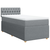 Vidaxl Box spring postelja z vzmetnico svetlo siva 90x190 cm blago