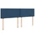 Vidaxl Box spring postelja z vzmetnico modra 200x200 cm blago