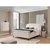Bela boxspring postelja s prostorom za shranjevanje 180x200 cm Ornes – Ropez