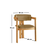 Hanah Home Trpezarijska stolica CO 036, 58x76x49 cm, Kaki
