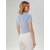 Sinsay - Crop top s vezom - bledoplavo