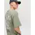 JACK & JONES Majica JORMONTAUK oliva/črna/bela