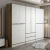 Hanah Home Garderober Elina, 270x210x52cm, Beli
