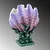 Aberto Design Dekorativna figura Yak-049, 23x29x16 cm, Ljubičasta