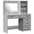 Toaletni stol S LED lampica Svijetlo siva 78.5 x 41 x 135 cm