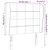 Vidaxl Vzglavje z ušesi črno 93x23x118/128 cm blago