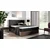 Boxspring postelja Wood 9 - 120x200 cm - temni hrast