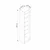 Hanah Home Ormar za hodnik Kale - 8117, 45x210x35 cm, Beli