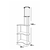 Opviq Podna lampa KS-11119, 17x140 cm, IP20, Bež-crna