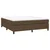 Vidaxl Box spring postelja z vzmetnico temno rjava 180x200 cm blago