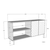 Hanah Home Konzola Tuna 180, 180x75x32 cm, Bela