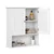 Songmics Stenski omarica 60x20x70 cm Bela