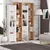 Hanah Home Polica 33,6x180x25cm Hrast-Bela