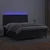 Krevet box spring s madracem LED crni 160x200cm od umjetne kože
