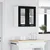 Vidaxl Viseča omarica Črna Orehovina 60 x 31 x 60 cm Konstruiran les