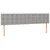 Vidaxl Box spring postelja z vzmetnico LED sv. siva 120x190 cm blago
