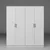 HANAH HOME Ormar bele boje Kardelen 1600 103