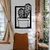 Wallity Zidna dekoracija Kajmer, 27 x 41 cm, Crna