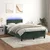 Vidaxl Box spring postelja z vzmetnico LED tem. zelena 120x200cm žamet