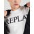 REPLAY Majica črna/bela