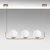 Opviq Luster Faruk-13716, 20-110cm, 3xE14, IP24, Zlatne boje