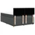 Vidaxl Box spring postelja z vzmetnico temno siva 160x200 cm blago