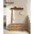 Songmics Shranjevalna klop 100x40x46 cm rjava