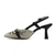 Mona shoes Ženske sandale na štiklu, Krem-crne