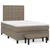 Vidaxl Box spring postelja z vzmetnico taupe 120x190 cm blago