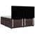 Vidaxl Box spring postelja z vzmetnico temno rjav 200x200 cm blago