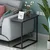 HANAH HOME Pomoćni stočić Narin Anthracite Black