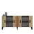 Hanah Home Konzola Cross KB150, 150x75x35 cm, Hrast-antracit