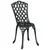 Vidaxl Vrtnik Bistro Set 3 szt. Črna Aluminij