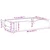 shumee vidaXL Predal za posteljo 2 kosa rjava 80x55x16 cm trdna borovina