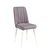 Hanah Home Set trpezarijski sto, 4 trpezarijske stolice i klupa Santiago Grey Belo-Sivi