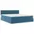 Krevet s od storage s madracem Tamno plava 90 x 200 cm