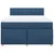 vidaXL vidaXL Box spring postelja z vzmetnico modra 160x200 cm blago, (21310042)