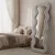 Hanah Home Podno ogledalo Mundo Oval, 65 cm x 170 cm, Krem
