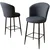 Hanah Home Set 2 barske stolice Crna