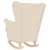 vidaXL vidaXL Gugalni stol White 74x90x102 cm Linen, (22123331)