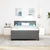 Vidaxl LED Box Spring Postelja Svetlo siva in bela. 140 x 190 cm