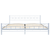 vidaXL Metalni okvir za krevet s podnicama 180 x 200 cm bijeli