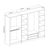 Hanah home Ormar Kale 270x190x52cm Antracit
