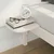 Vidaxl Posteljni okvir s stranskimi omaricami Bela 180 x 210 cm
