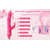 Paloqueth Thrusting G-Spot Rabbit Vibrator with Rotating Beads & Licking Tongue Pink