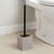 Wc četka 37x10x10cm poliresin siva tendance