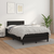 vidaXL Box spring postelja z vzmetnico črna 120x190 cm umetno usnje